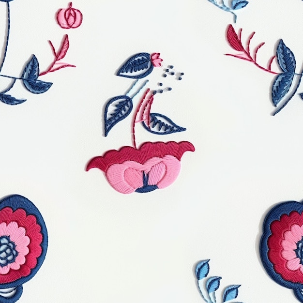 Kresba tradičného vzoru pripravená na vyšívanie