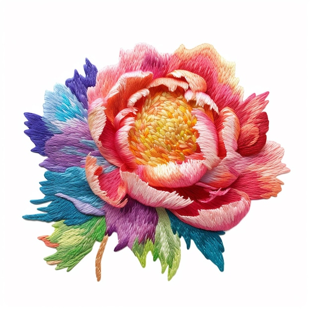 Detail vzoru s kvetmi